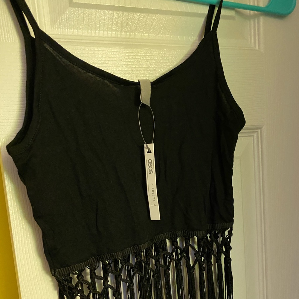 ASOS Black Festival Crop Top